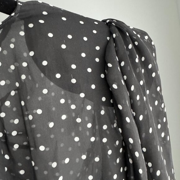 Magda Butrym "Barletta" Polka-Dot Silk Mini Dress, size 34 (fits size 0) - Picture 9 of 15